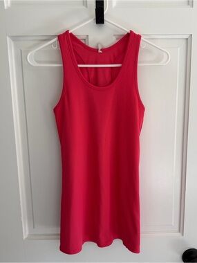 Under Armour HeatGear Ribbed Racerback Tank Top Pink Medium Active Gym